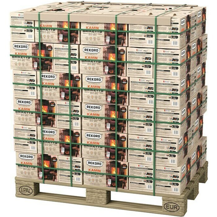 REKORD Braunkohlebriketts Palette Tüte – Bild 5